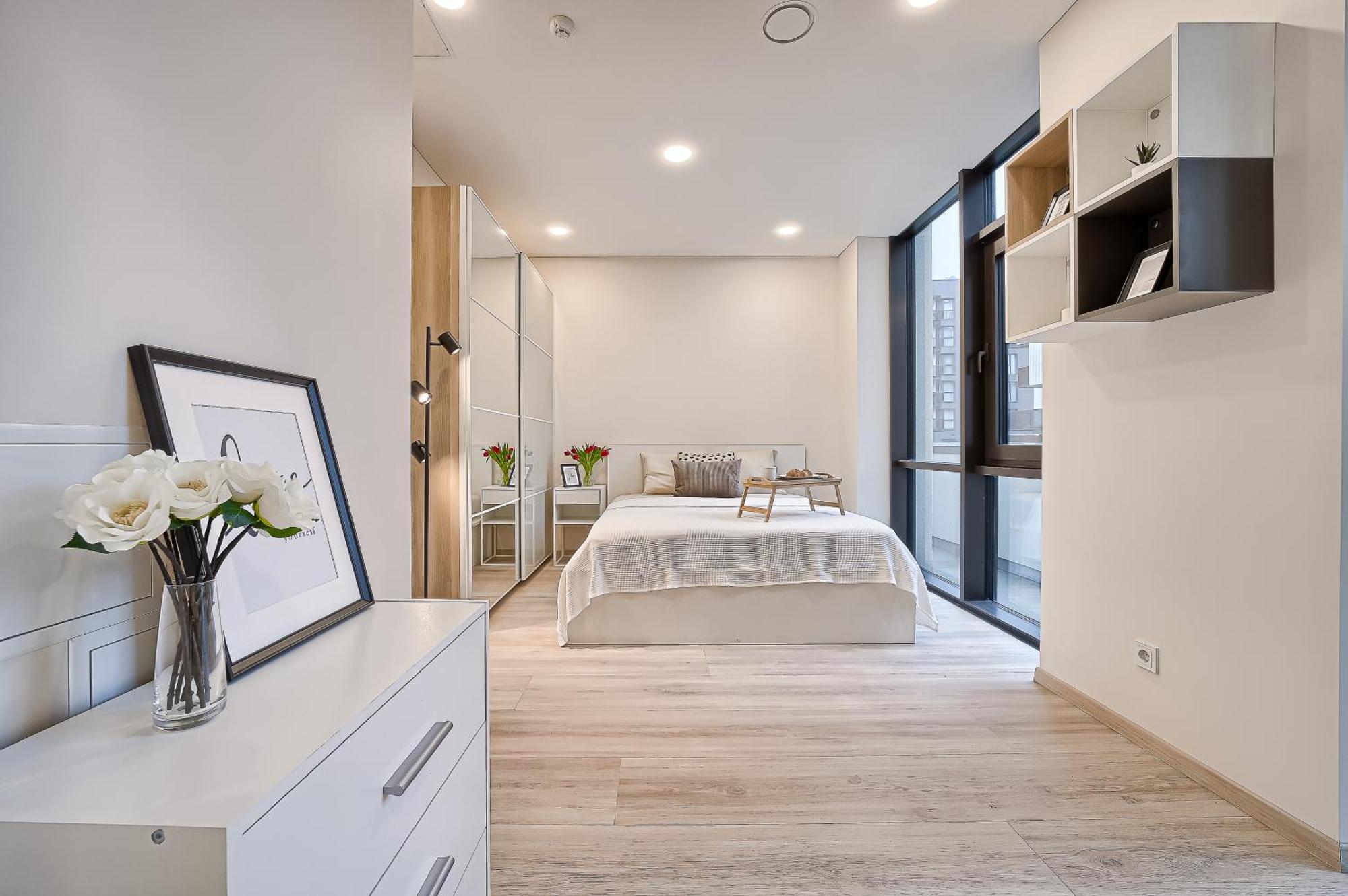 Business-Class Apartments 1 X Free Parking X Self Check In 24X7 VNO Eksteriør bilde